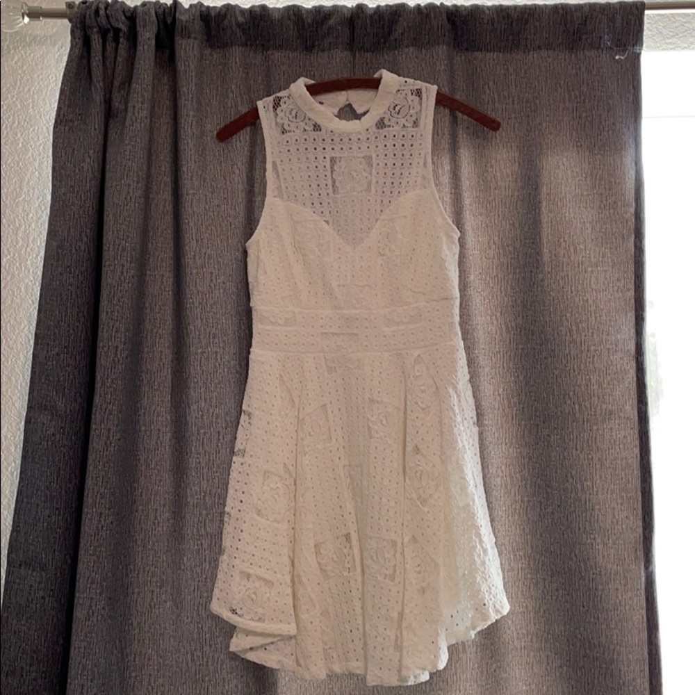 Lace White Dress